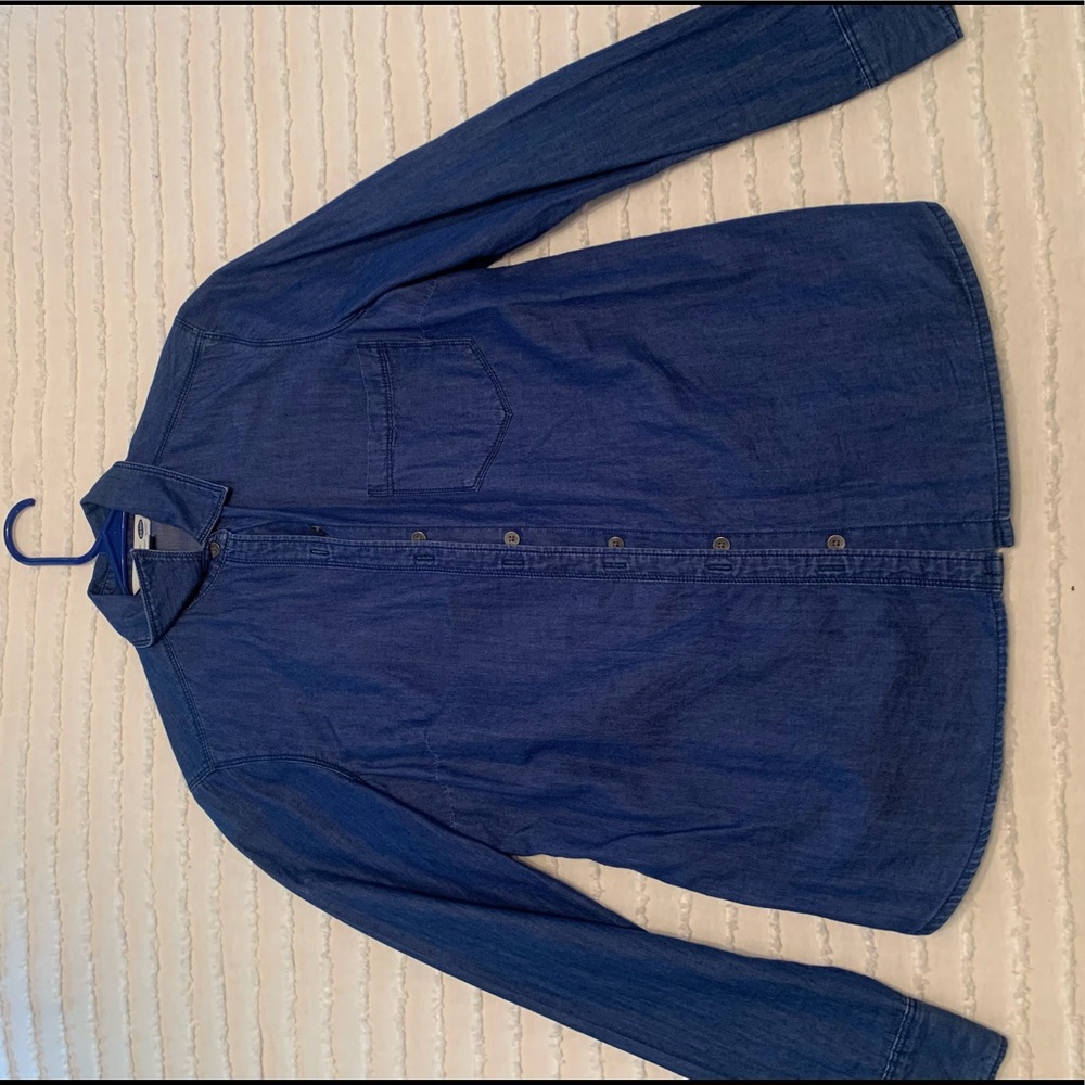 Denim button up